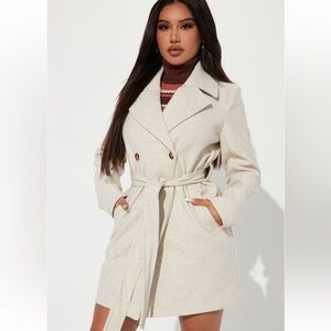 Elegant Beige Trench Coat